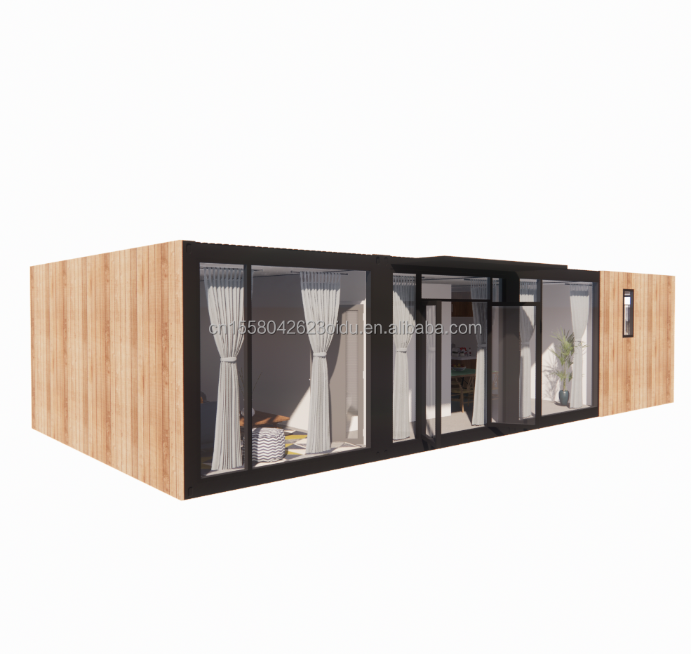 Customized Color Two Story Sturdy Container Bar Stall Mini 20 Foot Pop-up Store with Galvanized Steel Square Tubes