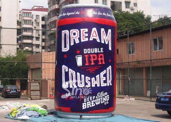 5 Mts High Big Advertising Inflatable Beer Bottle With Full Printing For Dream