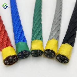 Wholesale 6 Strand 16mm Braided Polyester Combination Rope Outdoor Playground from china suppliers