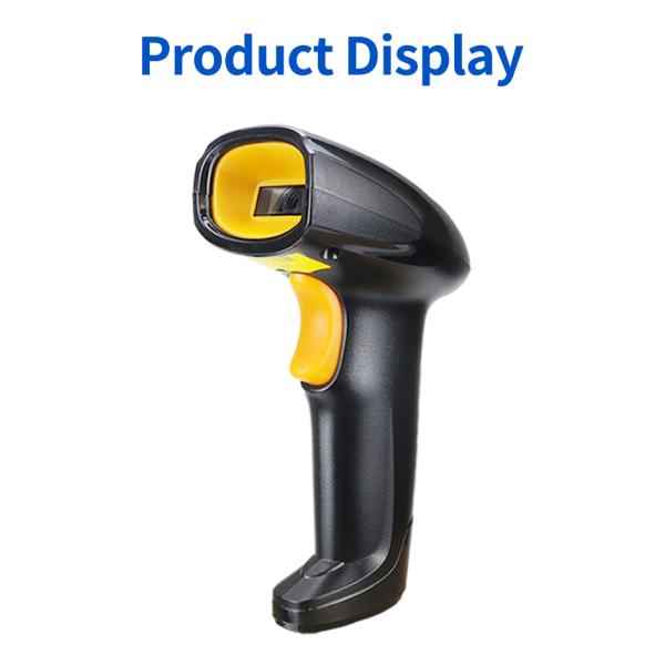 Black 1D Laser Barcode Scanner IP52 Handheld Laser Barcode Scanner 5V