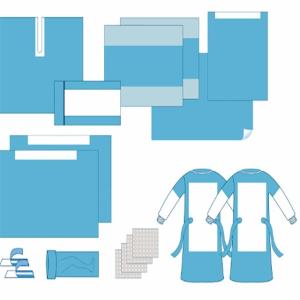 Wholesale Medical Disposable Cardiovascular Angiography Drape Pack Surgical Gown Sterile from china suppliers