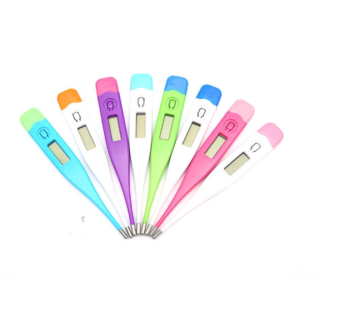 Medical Digital Thermometer with Fever Indicator and Memory Recall