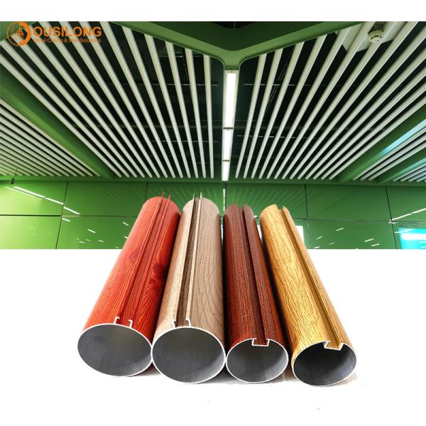 Linear Metal Dia 50/60/70mm Extruded Aluminium / Aluminum Profile Round Pipe