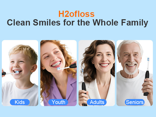 Electric Toothbrush With Water Flosser 2 in 1 Cordless Advanced Dental Oral Irrigator Sonic Toothbrush Flossing Brushing Combo