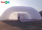 Inflatable Lawn Tent 12x6x5mH White Dome Inflatable Stage Tent For Party Event
