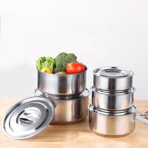 Wholesale New Kitchen Products 10 Pcs Cooking Metal Stock Pot Stainless Steel Spice Soup Pot Cooking Pot Set For Kitchen from china suppliers