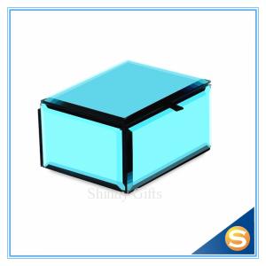 Wholesale Wedding Gifts Custom Design Blue Glass Jewellery box Wedding Gift box from china suppliers