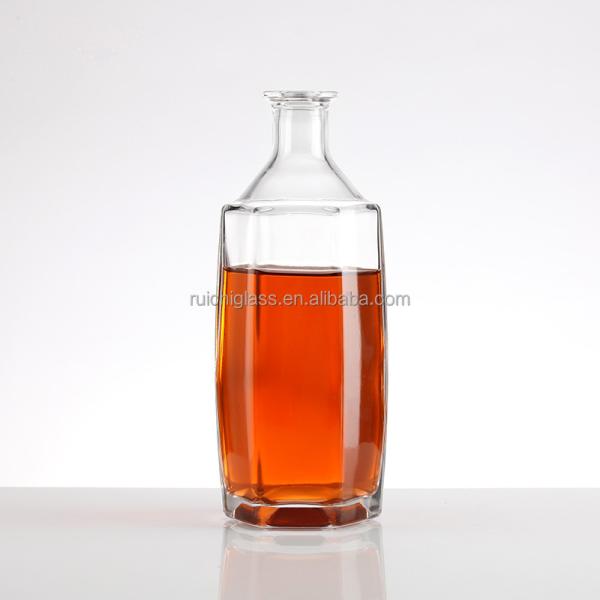 375ml 500ml 750ml Empty Whiskey Glass Bottle Made of Super Flint Glass for Wine