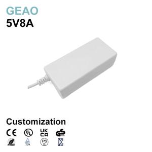 Wholesale 5V 8A Desktop AC Adapter 48W DC Power Supply Laptop White / Black from china suppliers