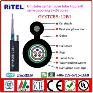 Wholesale Figure-8 self-support central loose uni-tube fiber optic cable GYXTC8A, GYXTC8S, GYXTC8Y for outdoor aerial from china suppliers