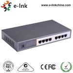10 / 100 / 1000Mbps 8 ports Ethernet POE Switch , 220VAC Industrial Gigabit