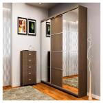 Solid Wood Modern Bedroom Wardrobes , Bedroom Furniture Customized Wardrobe