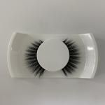 Customized Logo 3D Silk Eyelashes 10 - 25mm Length Black Cotton band