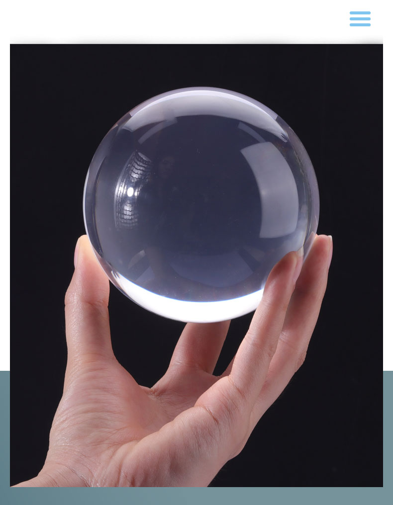 Home Decoration Solid Acrylic Sphere , Clear Acrylic Contact Juggling Ball