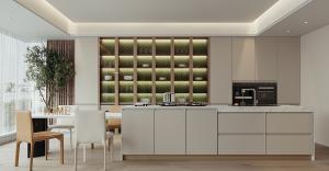 Wholesale Premium Custom Luxury Wooden Kitchen Cabinets For Villas Carcass Material from china suppliers