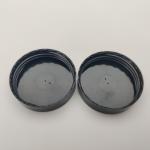 Non Dripping Black 47MM Plastic Jar Lid For Cream Bottle