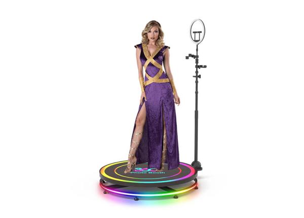360 Degree Portable Photo Booth Optional Rgb Light 360 Selfie Booth Free