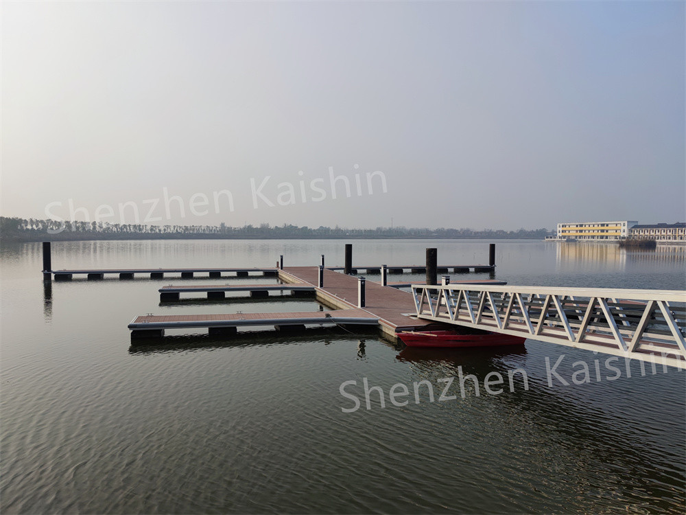 Long Lasting Marina Finger Dock Made Of Aluminum Alloy 6061-T6 For Durability Floating Walkway Pontoon