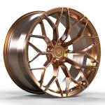 Monoblock 20inch 1 PC Piece Aluminum Forged Brushed Bronze Wheels For Ferrari