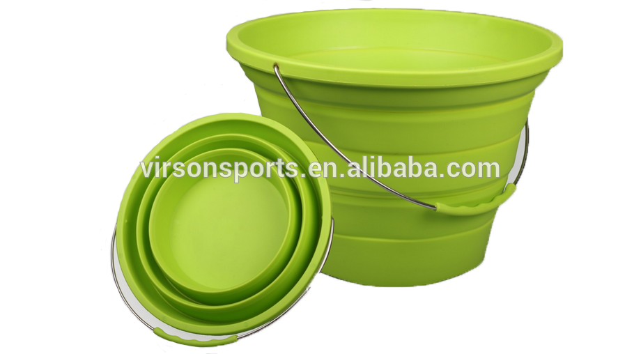 Virson OEM Folding Bucket / Foldable Water Bucket / camping Folded Bucket