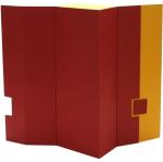 Leather Paper Jewelry FSC ISO9001 Double Door Box Clamshell Presentation Box