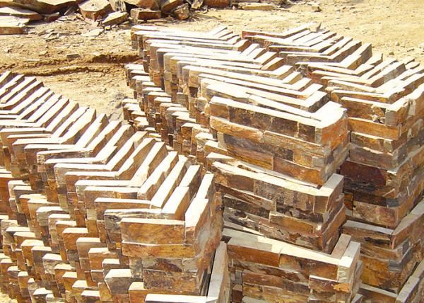 Natural stone Yellow or gray or green Slate Culture Stonecorner stone