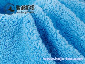 Wholesale Hot sell solid color plain cotton like velvet antistatic polyester fabric for bedding from china suppliers