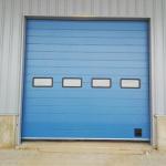 220V Roll Up Industrial Sectional Overhead Doors Garage 12000MM Galvanized Steel