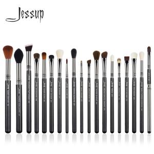 Wholesale 19pcs Synthetic Hair Jessup Makeup Brush Set With Wooden Handle from china suppliers