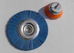 Durable Abrasive Nylon Wheel Brush / Nylon Circular Brush With Blue Color