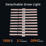 3 Channel Hydroponic Lamp Plant Grow Light 1000W LED Grow Lights For Greenhouse