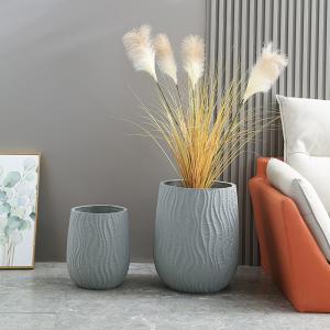 Wholesale Long Lasting Frost Resistant Fiber Clay Planters Easy Cleaning from china suppliers