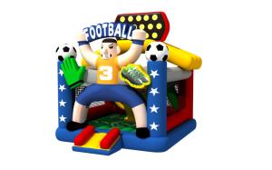 Wholesale Quadruple Stitching Kids Inflatable Bounce House Football Soccer Theme Commercial Party Bounce from china suppliers