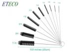 ESD Small Bottle Tube Cleaning Brush Black 210*6mm Nylon Bristle