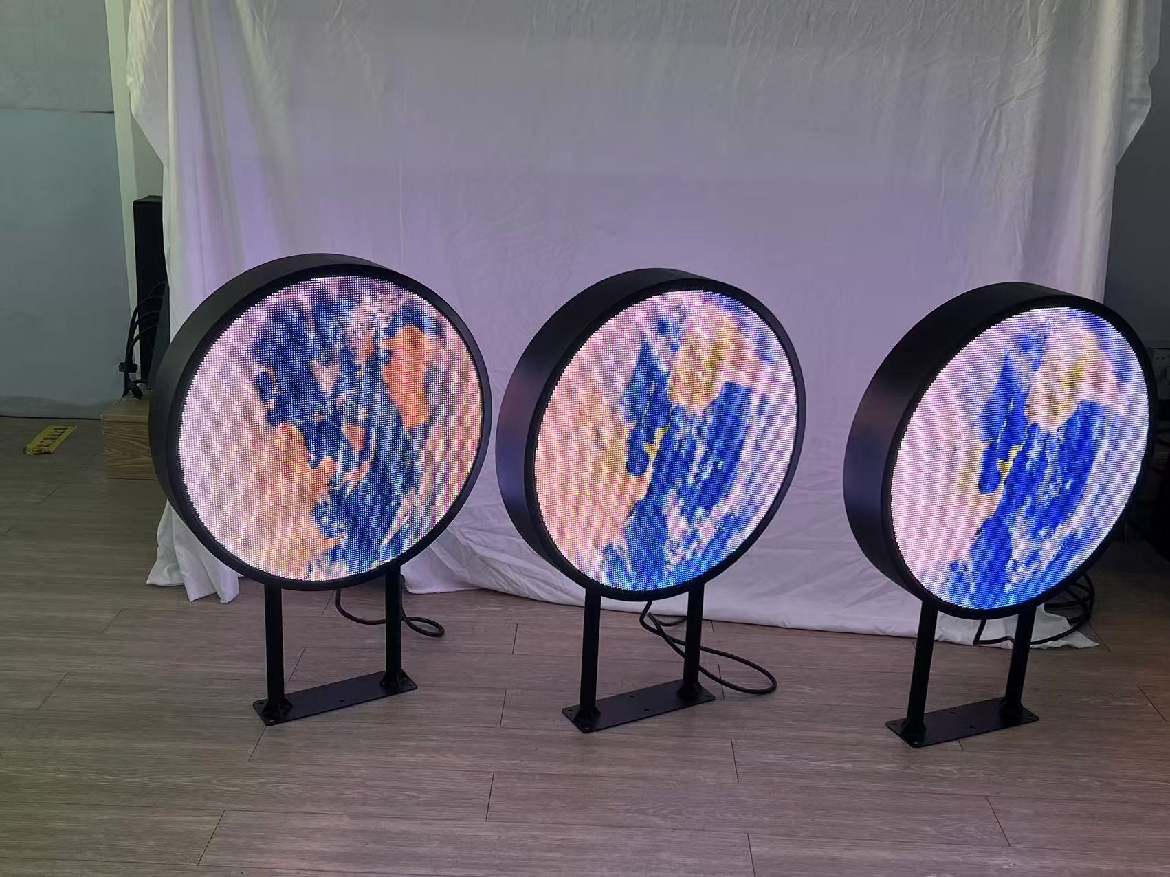 Double-face Outdoor Round LED Display P4 outdoor circle led sign