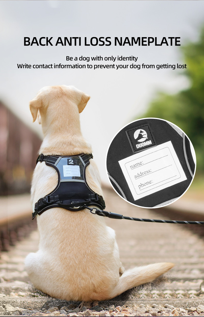 Pet Anti breakaway Harness Reflective Multifunctional Anti Lost Harness For Large Dog