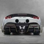 SF90 Ferrari Body Kit MSY Style Carbon Fiber Rear Bumper Lip Spoiler Side Skirt