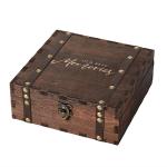 Wooden memory box with personalized acrylic lid - Wedding Bridal Party gift box
