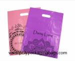 Clothes Packaging HDPE Plastic Die Cut Handle Bags