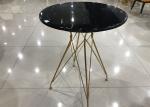 60cm Metal Marble Coffee Table