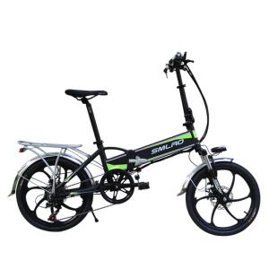 Wholesale Black 7 Speed Portable Electric Bike , 48 Volt Ebike Adult Use 120kg Max Load from china suppliers