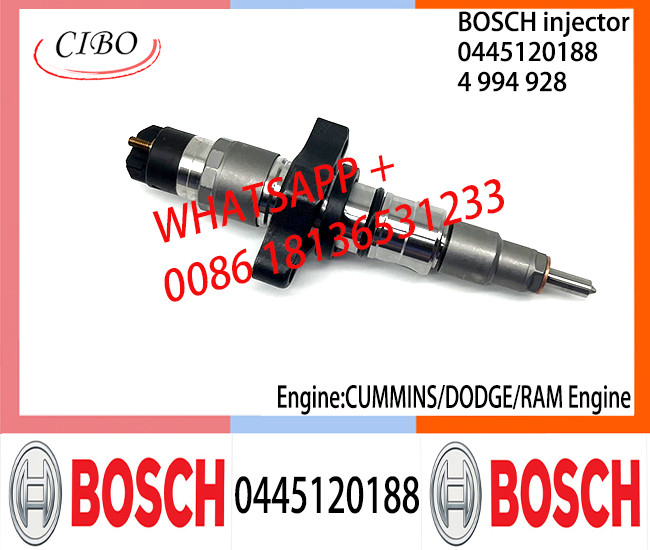 BOSCH 0445120188 4994928 Neutral Fuel Injector Assembly 0445120188 4994928 For CUMMINS DODGE RAM