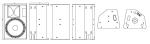 Professional indoor outdoor monitor speaker pro audio equipment 15 inch full