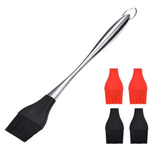 Wholesale Sturdy Basting Brush 304 Stainless Steel Pastry Brush With 4 Pack Replaceable from china suppliers