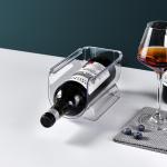 Food Grade Plastic Wine Bottle Holder Bpa Free Stackable