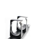 ANSHI 19 Inch Metal Cable Management 4 Ring XL-4020-3C-B