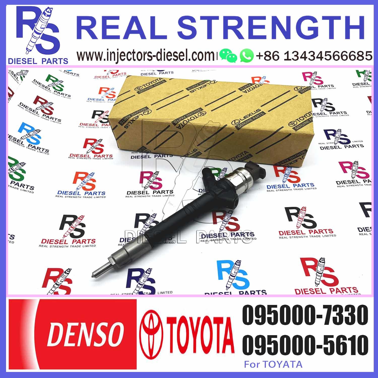 1AD-FTV 095000-7330 common rail injector 095000 7330 diesel nozzle injector 0950007330 for Toyota RAV4 2.0 D