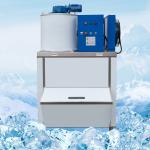 300kg/24h Seawater Flake Ice Machine Commercial Stainless Steel Frozen Snow Cone