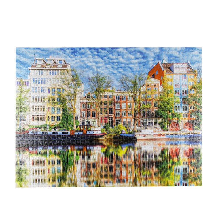 Personalized 1000 Pieces Art Jigsaw Puzzles 1.8-2.0mm Thickness For Young People