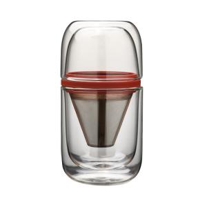 Wholesale Portable Travel Glass Coffee Cup Small Size All In One Coffee Maker Tea Sets from china suppliers